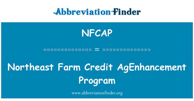 NFCAP: Severovýchodní Farm Credit AgEnhancement Program