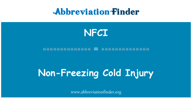 NFCI: Non замерзання холодної травми