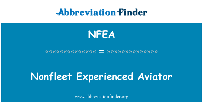 NFEA: Nonfleet zkušený letec