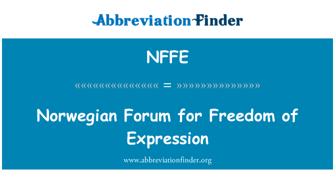NFFE: Norwegian Forum for Freedom of Expression
