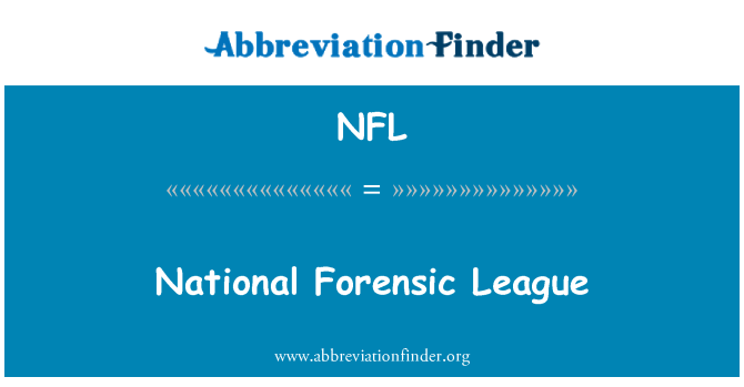 NFL: Národní forenzní liga