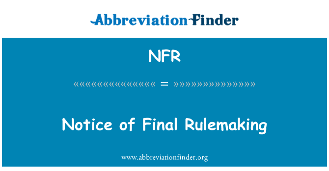 NFR: آخری رولیماکانگ کا نوٹس