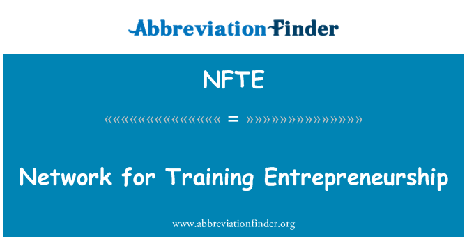 NFTE: Network for Training Entrepreneurship