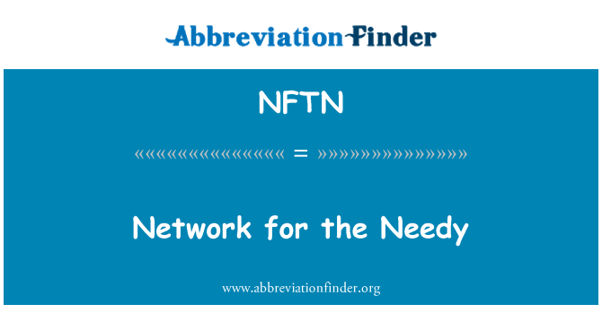 NFTN: Network for the Needy