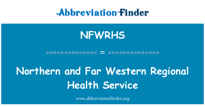 NFWRHS: Pati Nò ak sa byen lwen rejyon lwès rejyon an sèvis pou swen medikal