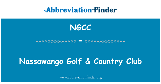 NGCC: Nassawango Golf & Country Club