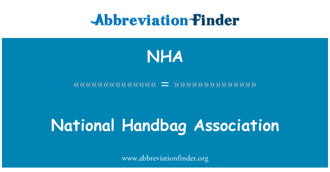 NHA: National Handbag Association