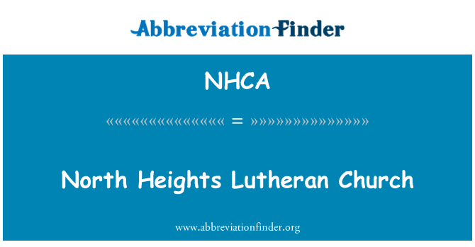 NHCA: 北部高地路德教會