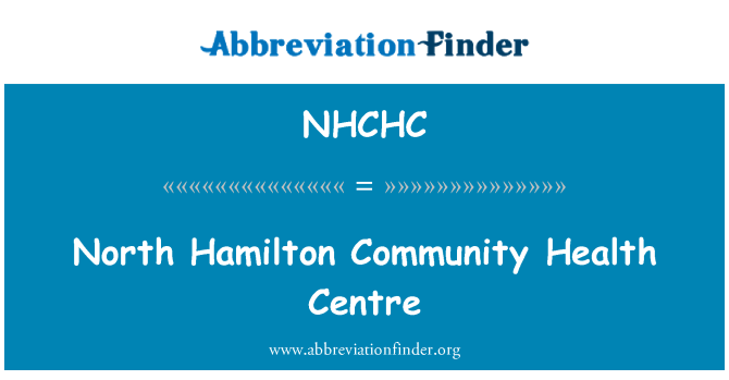 NHCHC: Pohjois Hamilton Community Health Centre