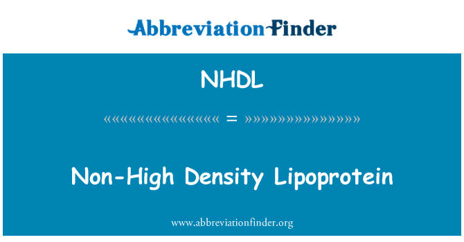 NHDL: Lipoprotéine ki pa segondè dansite