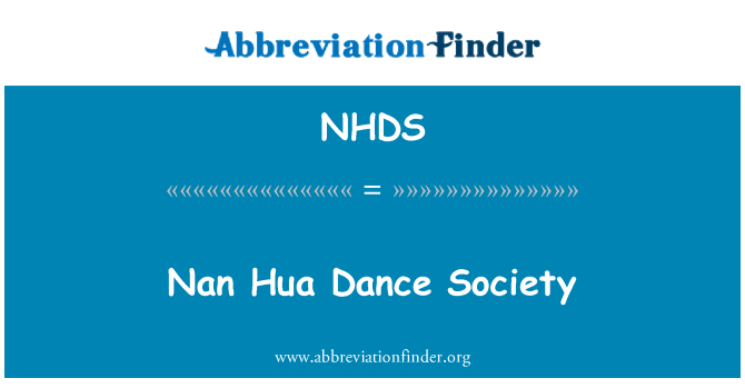 NHDS: Nan Hua Dance Society