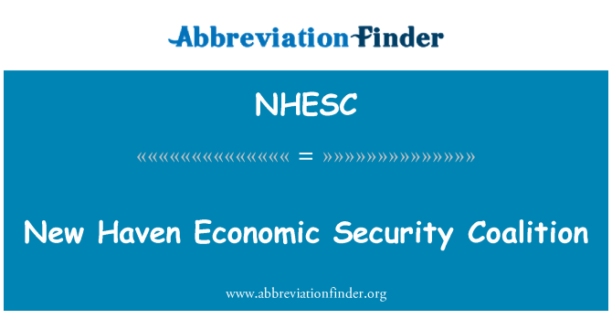 NHESC: न्यू हेवन आर्थिक सुरक्षा गठबंधन