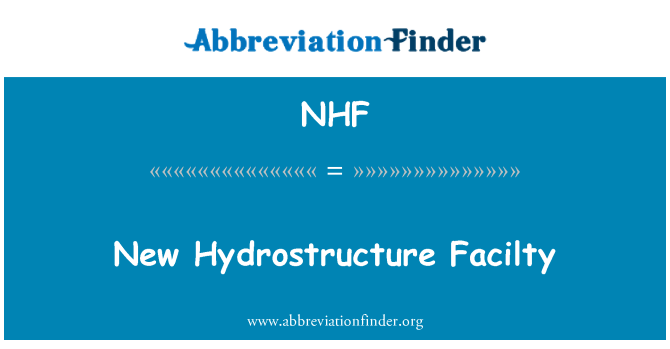 NHF: Nouvo Hydrostructure Facilty