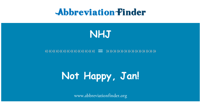 NHJ: Ma s, Jan!