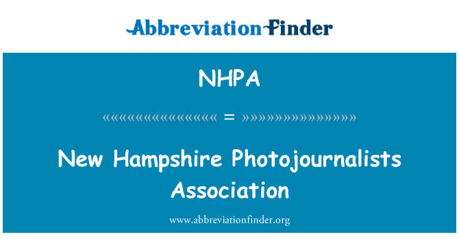 NHPA: New Hampshire fotojournalister Association