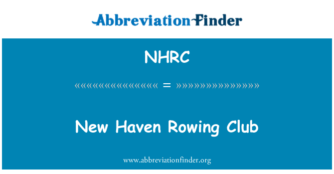 NHRC: New Haven Rowing Club