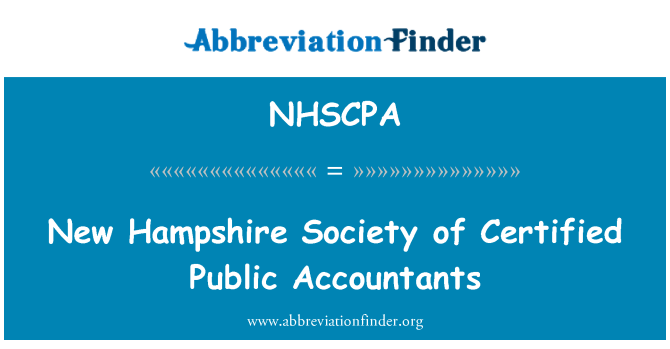 NHSCPA: New Hampshire Society of Certified Public Accountants