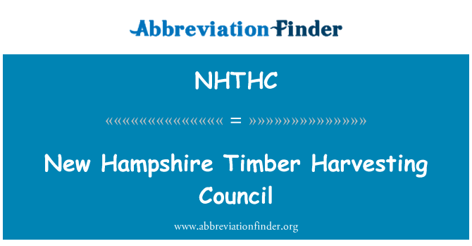 NHTHC: New Hampshire kayu panen Dewan