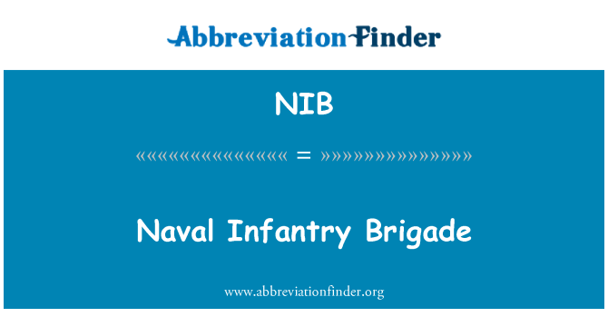 NIB: Frigâd Troedfilwyr Llynges