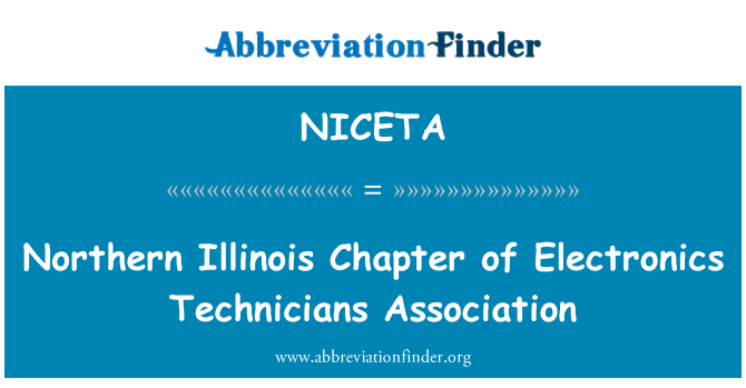 NICETA: Nordlige Illinois kapitel af elektronik teknikere Association