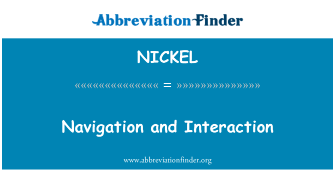 NICKEL: Navigasyon Et entèraksyon