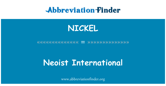 NICKEL: نیواسٹ بین الاقوامی