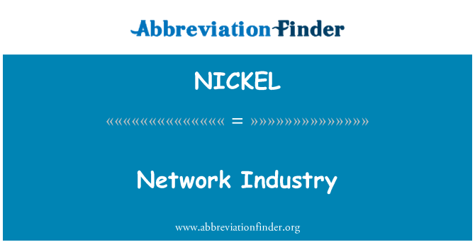NICKEL: Industriji omrežja