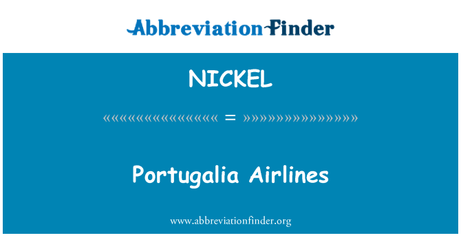 NICKEL: สายการบิน Portugalia
