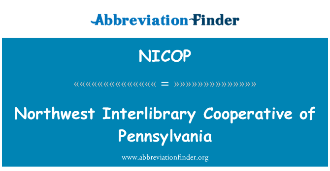 NICOP: Nordväst fjärrlån kooperativ av Pennsylvania
