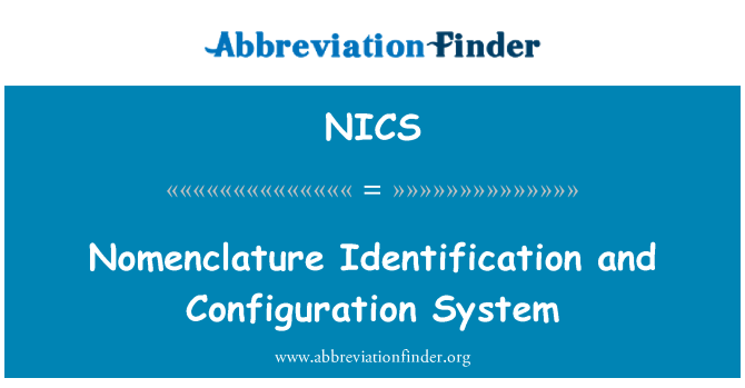 NICS: Nomenklatur identifikation og konfigurationssystem