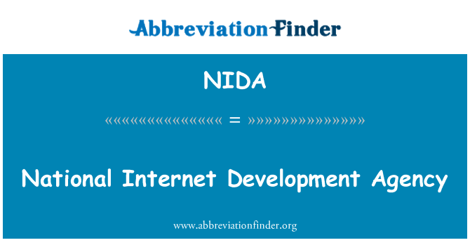 NIDA: Ajans fomasyon entènèt nasyonal