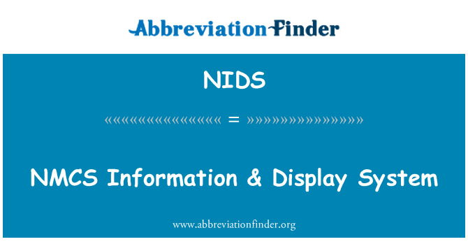 NIDS: NMC 資訊 & 顯示系統
