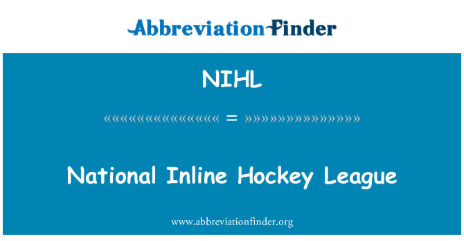 NIHL: Valsts Inline Hockey League