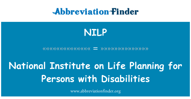 NILP: National Institute on Life planlægning for personer med handicap