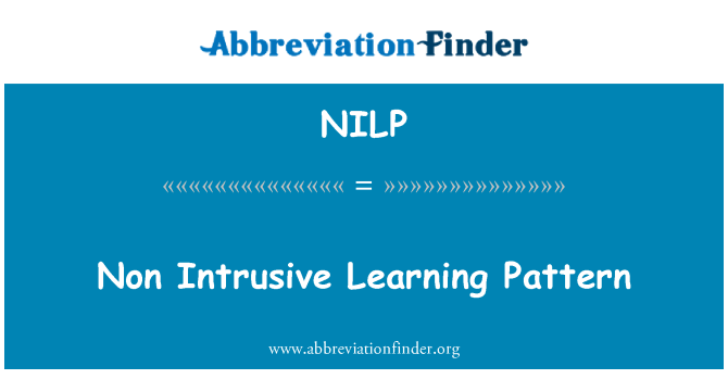 NILP: รูปแบบการเรียนรู้ไม่ใช่รำคาญ