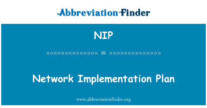 NIP: Piano di implementazione di rete