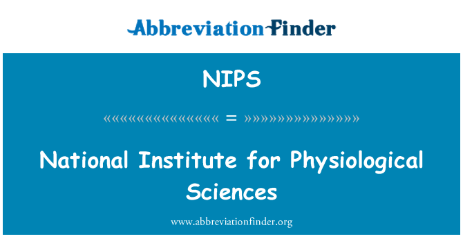 NIPS: Národní institut pro fyziologických věd