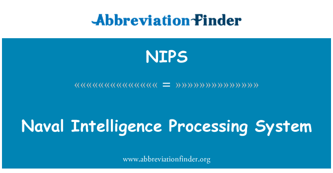 NIPS: Naval Intelligence töötlemise süsteem