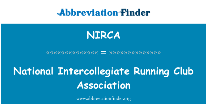 NIRCA: Εθνική ενδοκολλεγιακός τρέξιμο λέσχη σύνδεσης