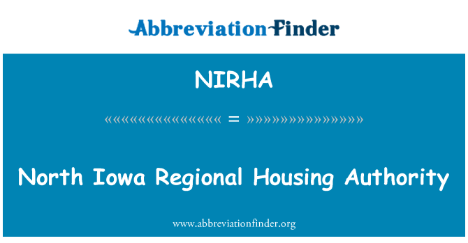 NIRHA: North Iowa Regional Housing Authority