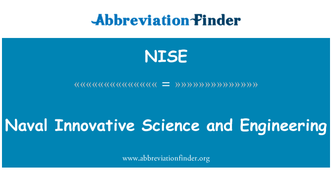 NISE: Инновационные военно-морской науки и техники