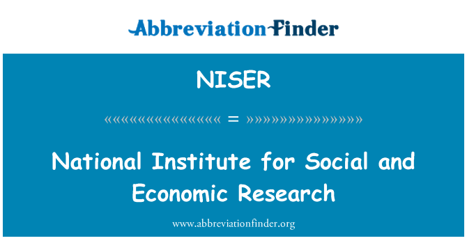 NISER: National Institute for Social and Economic Research