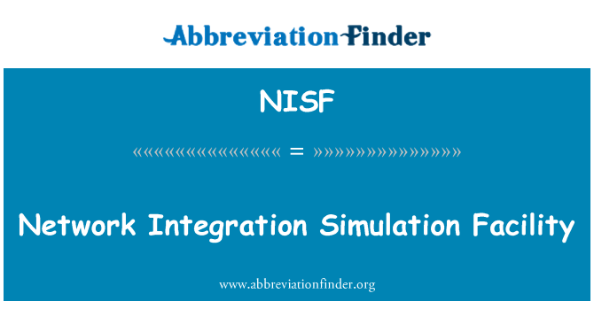 NISF: Fasilitas simulasi integrasi jaringan