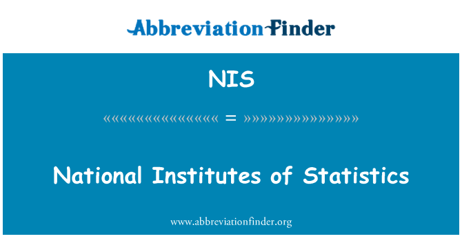 NIS: Lembaga nasional Statistik