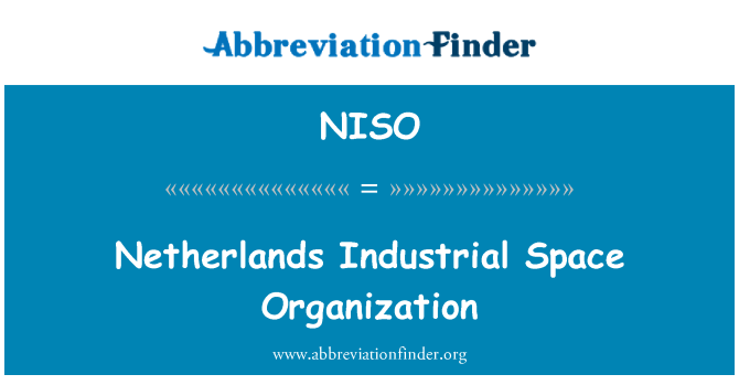 NISO: Nīderlandes rūpniecības telpu organizācija