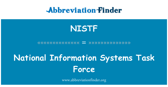 NISTF: Odbor národních informačních systémů