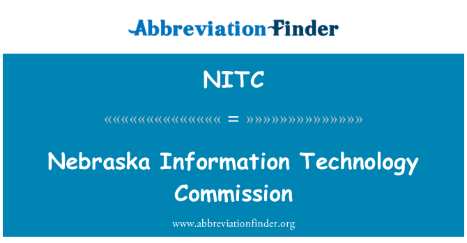 NITC: Nebraska Commission informatique