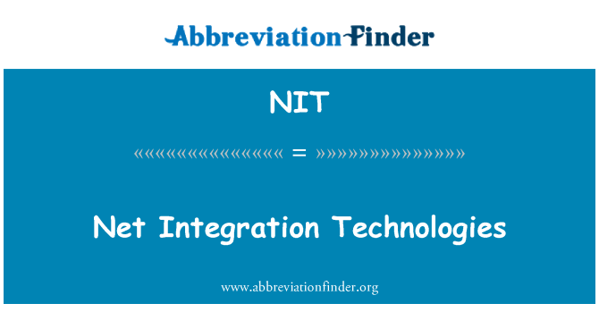 NIT: Net 통합 기술
