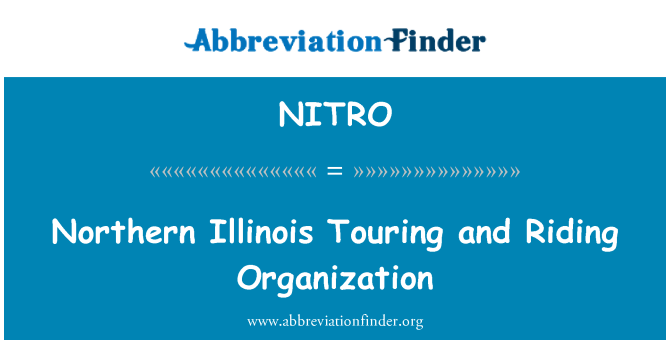 NITRO: Northern Illinois Touring and Riding Organization