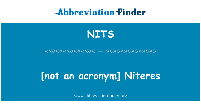 NITS: [ma akronimu] Niteres